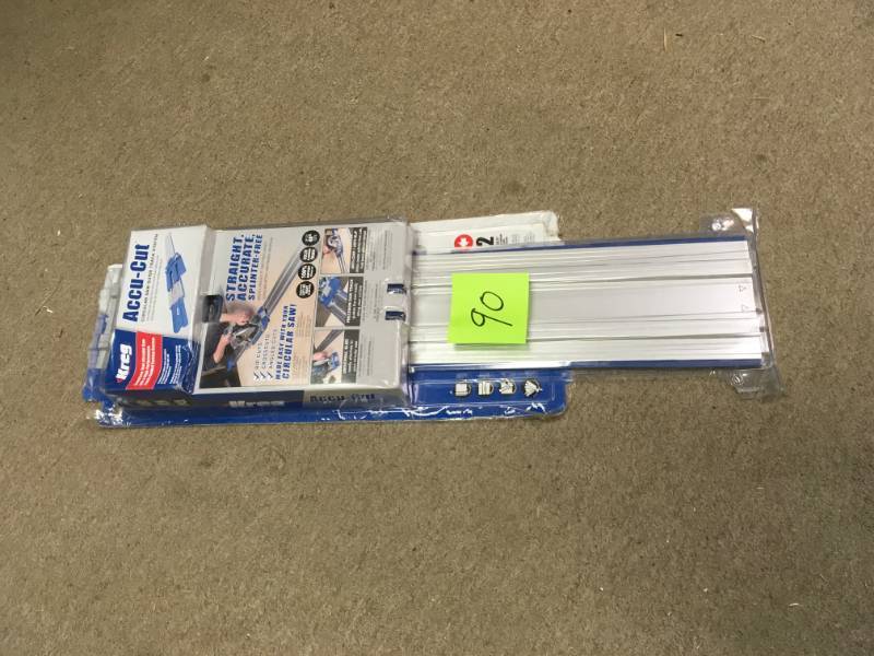 lot 90 image: Kreg 48 in. Accu-Cut Aluminum Circular Saw Track in good condition