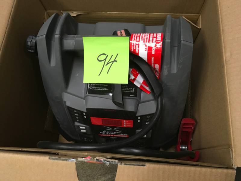 lot 94 image: Schumacher Battery Extender 12-Volt, 1,200 Amp Battery Jump Starter in good condition