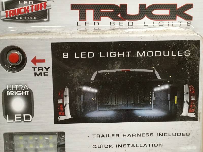 8 Ultra Bright White LED Truck Bed Lights  in very good condition