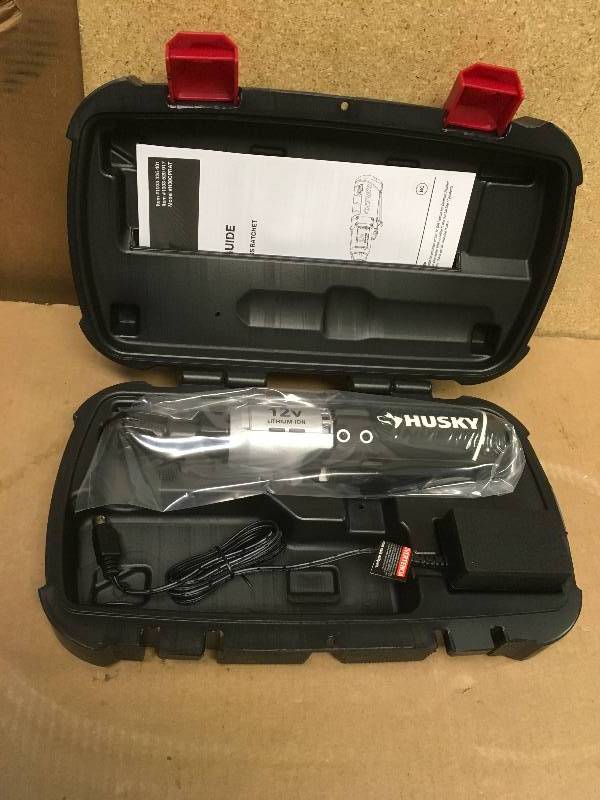 Husky 38 in. Drive 12-Volt Lithium Ion Cordless Ratchet  in very good condition