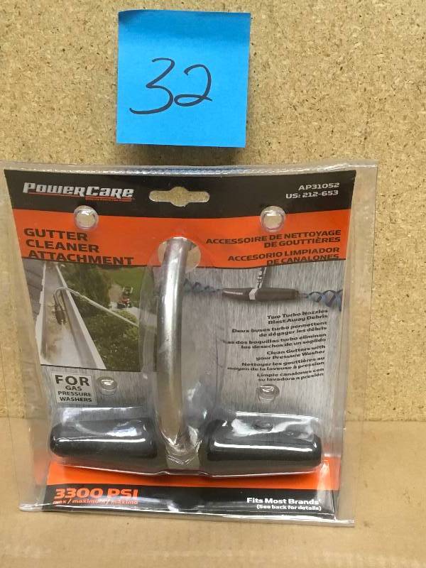 Power Care 3,300 PSI Gutter-Cleaner Attachment for Gas Pressure Washers  in very good condition