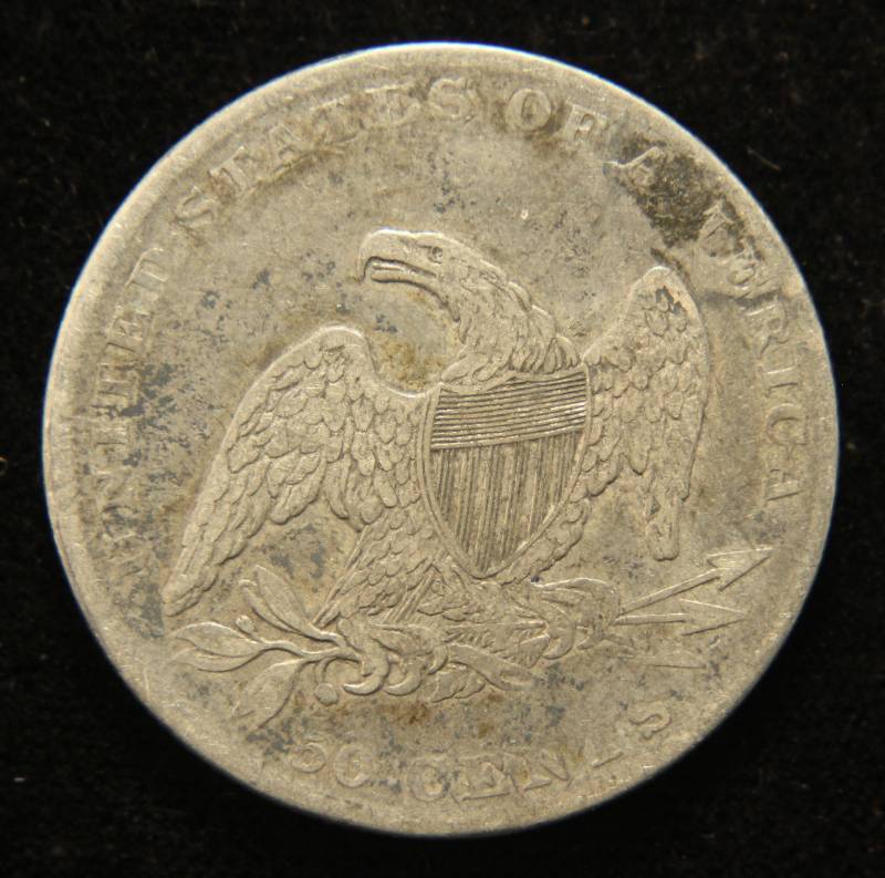 1837 US BUST SILVER HALF DOLLAR