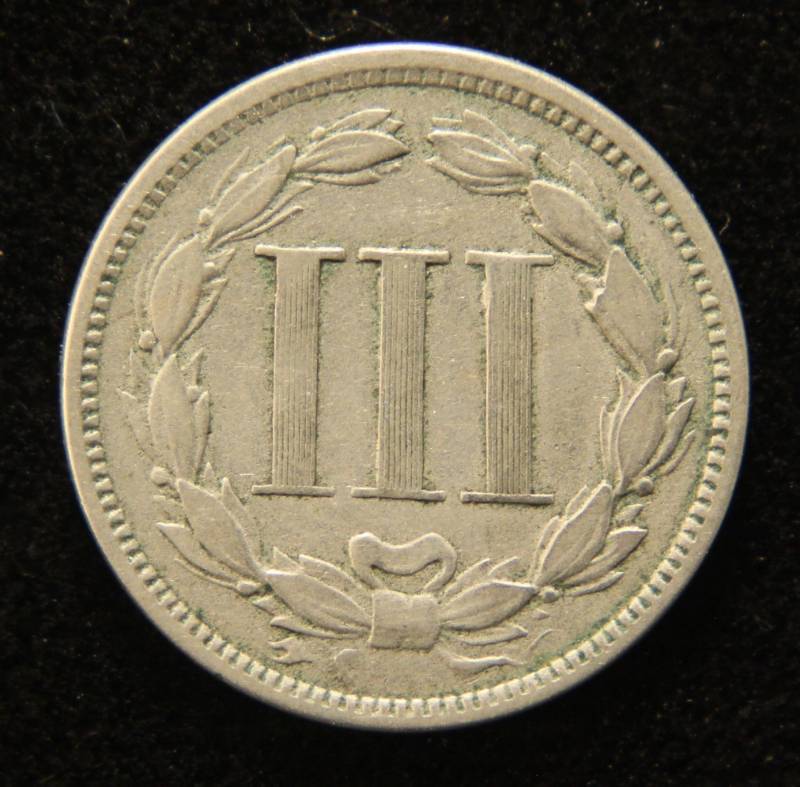 1867 US THREE CENT NICKEL