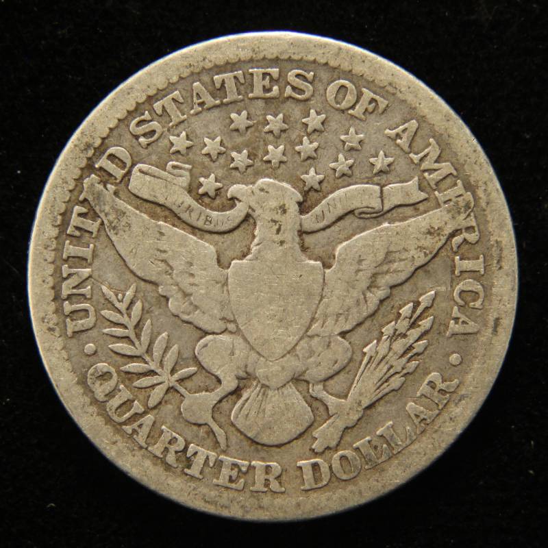 1901 BARBER SILVER QUARTER