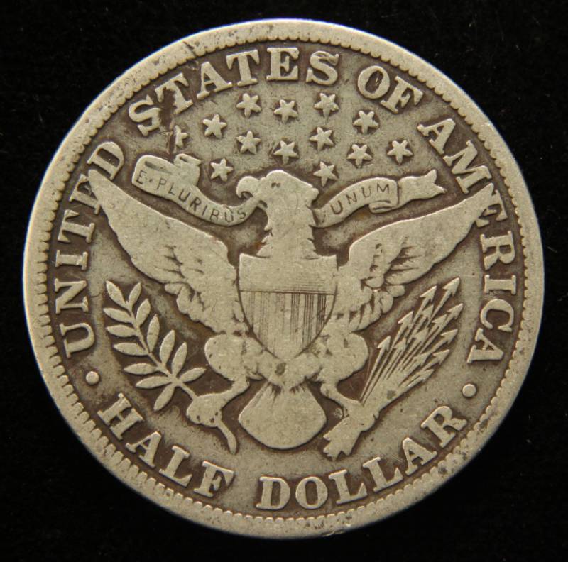 1911 BARBER SILVER HALF DOLLAR