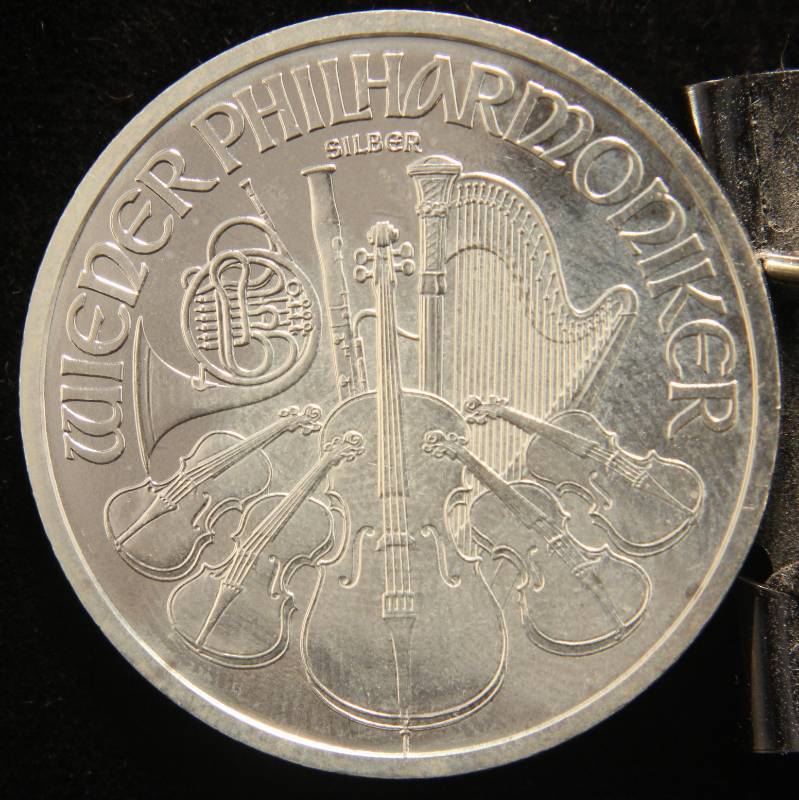 2009 AUSTRIAN PHILHARMONIC 1 TROY OZ .999 FINE SILVER