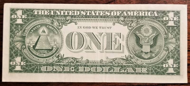 1957-A US BLUE SEAL $1 SILVER CERTIFICATE STAR NOTE UNC