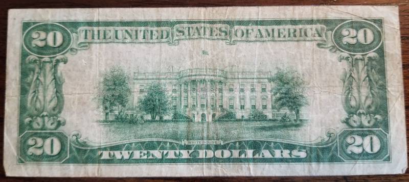 1929 $20 NATIONAL NOTE FEDERAL RESERVE BANK OF MINNEAPOLIS MN