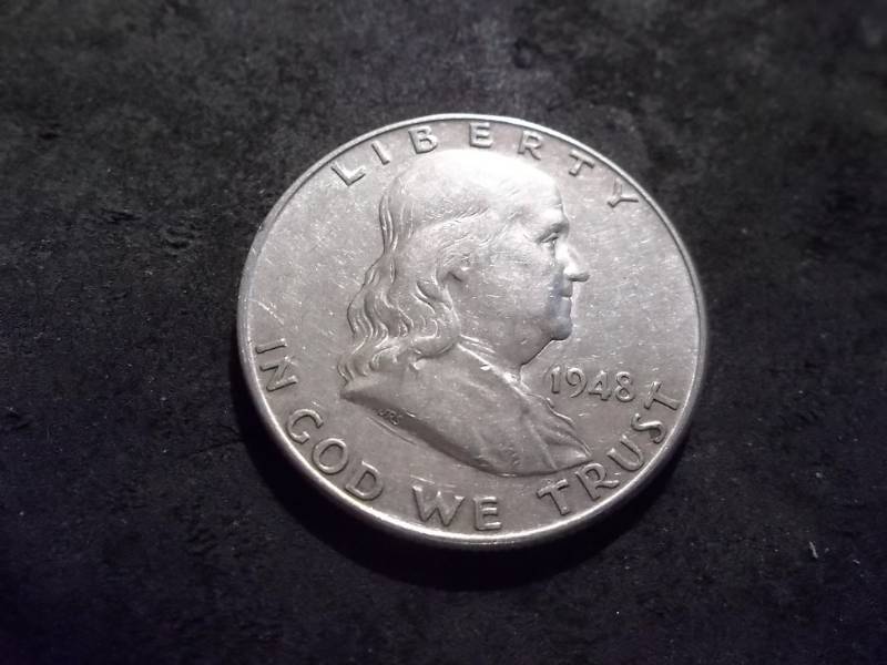 1948 D Franklin Half Dollar