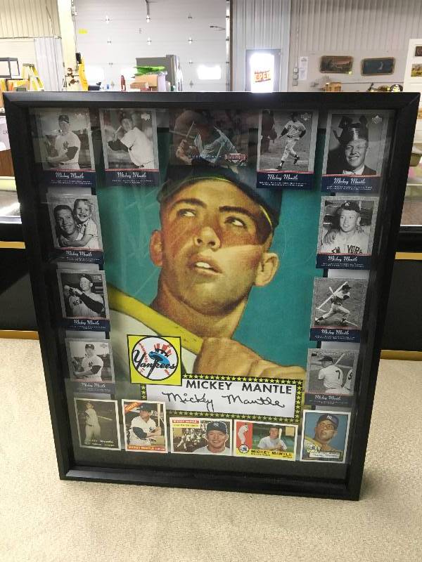 lot 260 image: Mickey Mantle Shadow Box