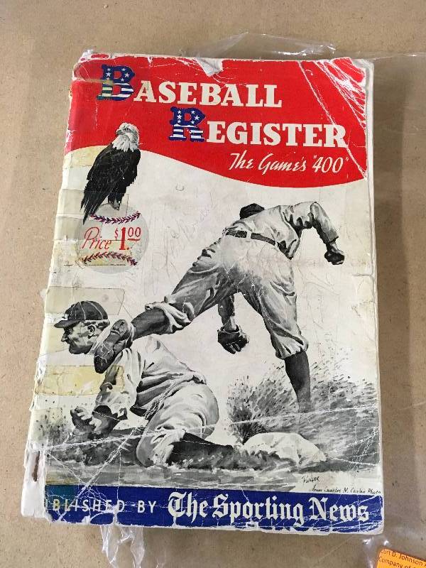 lot 270 image: 1940 The Sporting News Baseball Register The Games 400