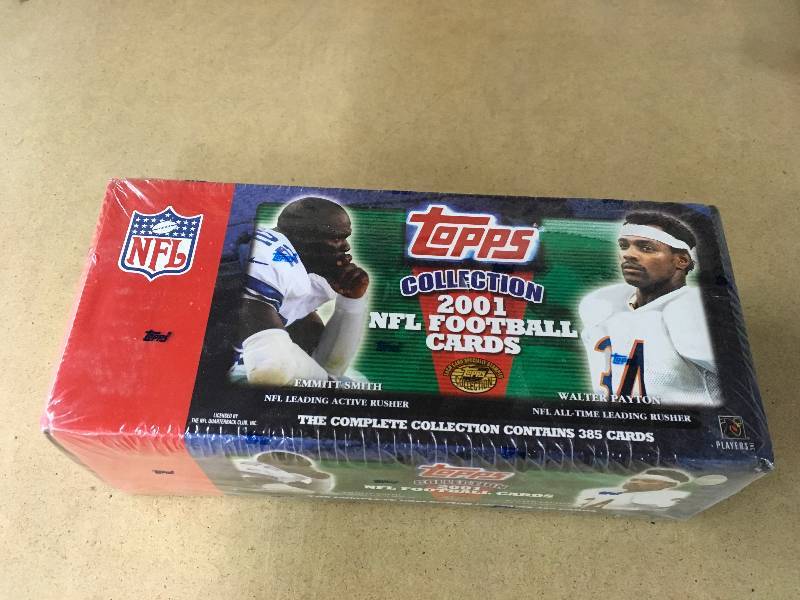 lot 283 image: 2001 Topps NFL Card Set - Factory Sealed