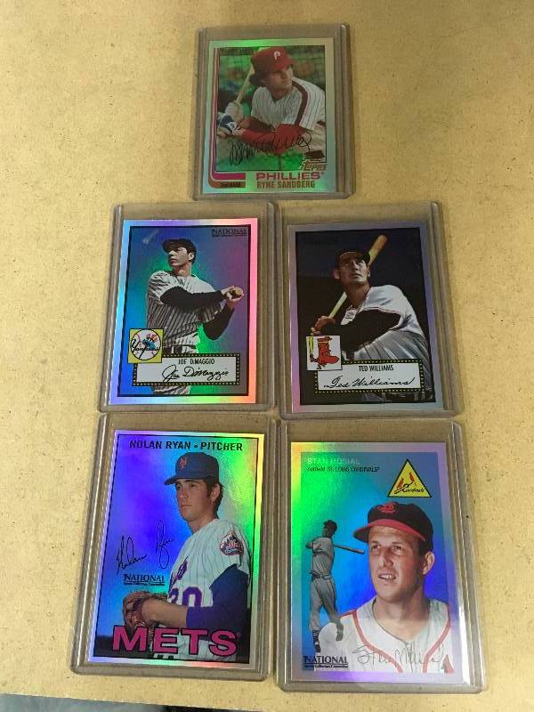 lot 300 image: National Five Card Refractor Set