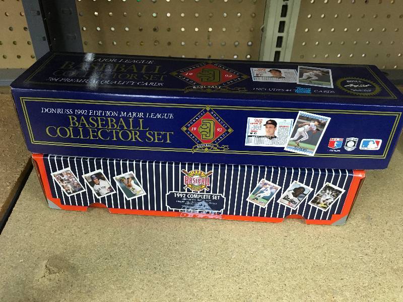 lot 315 image: 1992 Donruss MLB Card Set & 1992 Upper Deck MLB Card Set