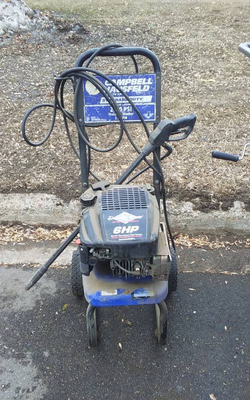 lot 9 image: Campbell-Hausfeld Power Washer With Hose & Wand. 2000 PSI
