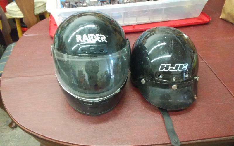 lot 35 image: 2-Motor Cycle Helmets