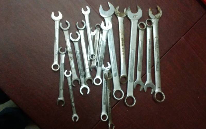 lot 56 image: Lot Of Assorted Open, Box, Line Wrenches-Most Craftsman & Others.
