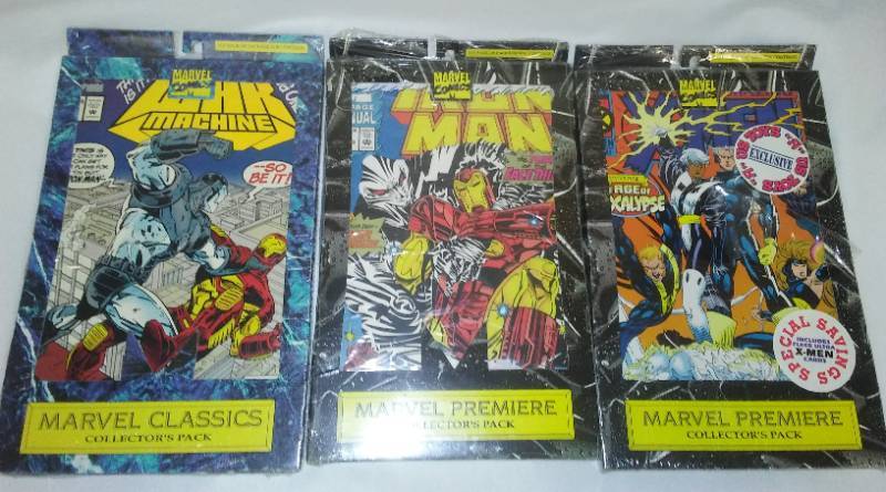 lot 4 image: 3 NEW Marvel Collector Packs IRON MAN & more.