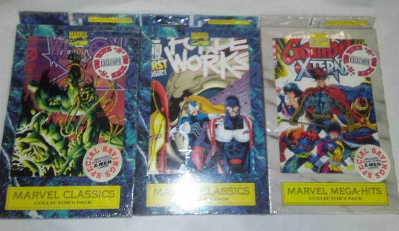 lot 5 image: 3 Marvel Collector Packs  New, X-Men and more