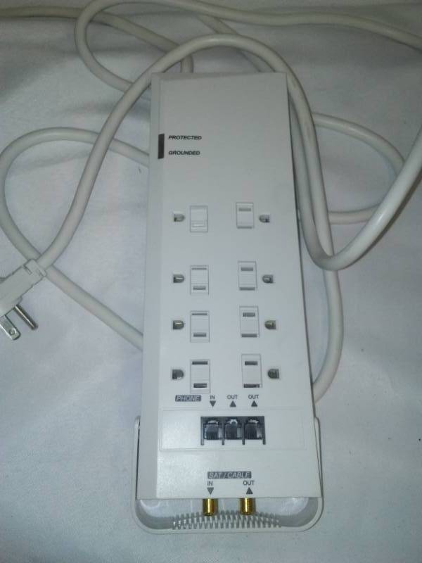 lot 21 image: Surge Protector, Satellite, TV, Phone and 7 outlets High end unit.