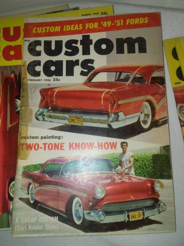 lot 35 image: Custom Cars 58,59,60 magazine  37