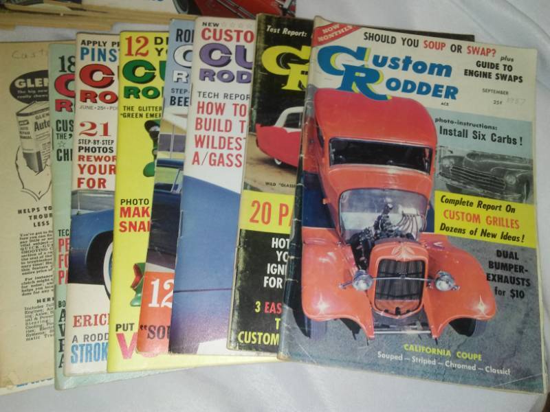 lot 36 image: Approx. 40 customizing cars magazine from 1957  1962, variety