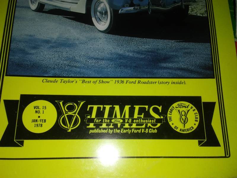 lot 41 image: Ford V-8 Times Complete Volumes. 15,16,17,18,19 plus index.  Excellent Condition, 1978-1982