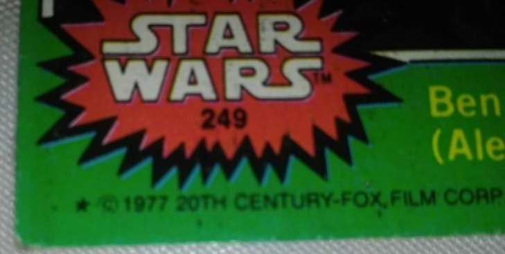 lot 75 image: 14 Star Wars Trading Cards 1977, First Issue Set