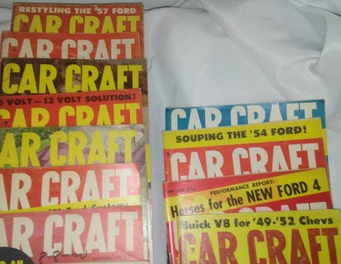 lot 94 image: Vintage car magazines hot rod 1966, 11 issues. Car Craft 1957, 10 issues plus some 1954 and 1956.