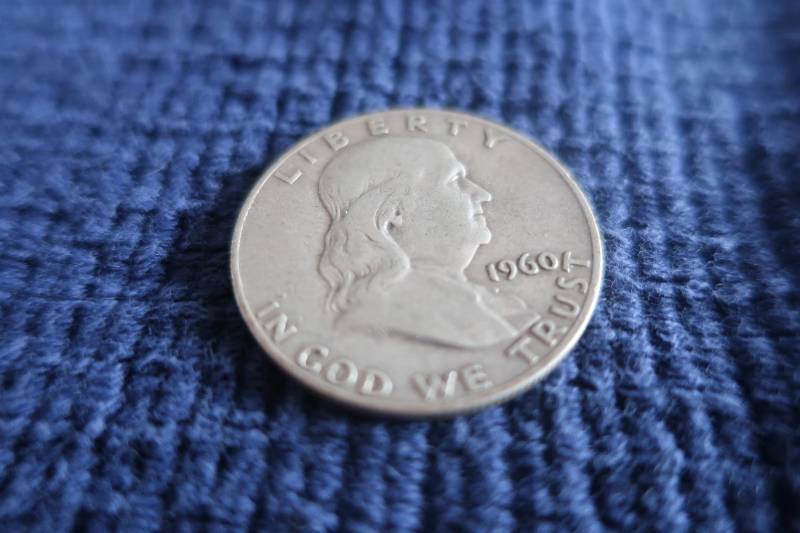 lot 414 image: 1960 D Franklin Half Dollar