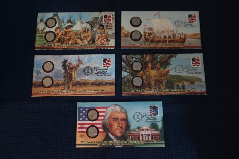 lot 427 image: Westward Journey Nickel Series - Uncirculated 1st Day Covers