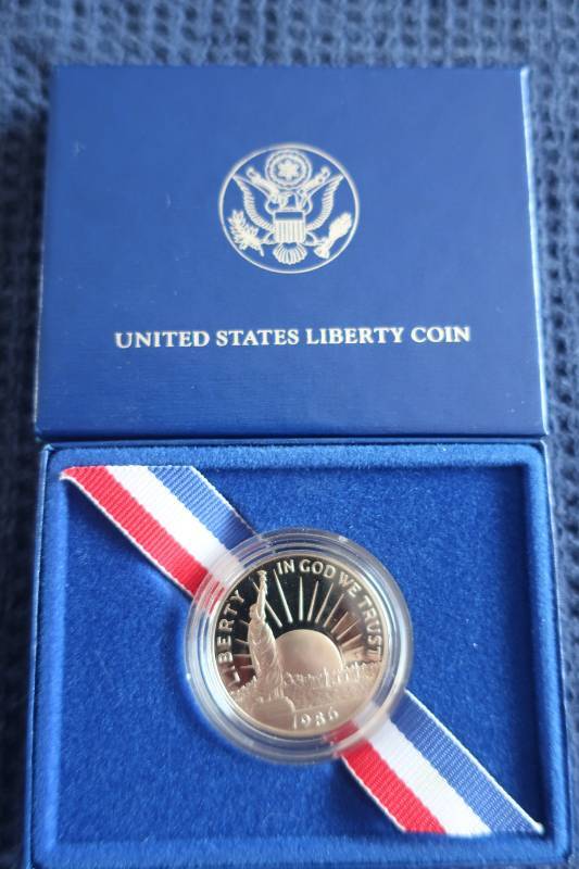 lot 451 image: 1986 Liberty Half Dollar Proof Coin