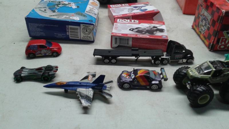 lot 56 image: Lot Of Toy Model Cars, Thomas Train Bank