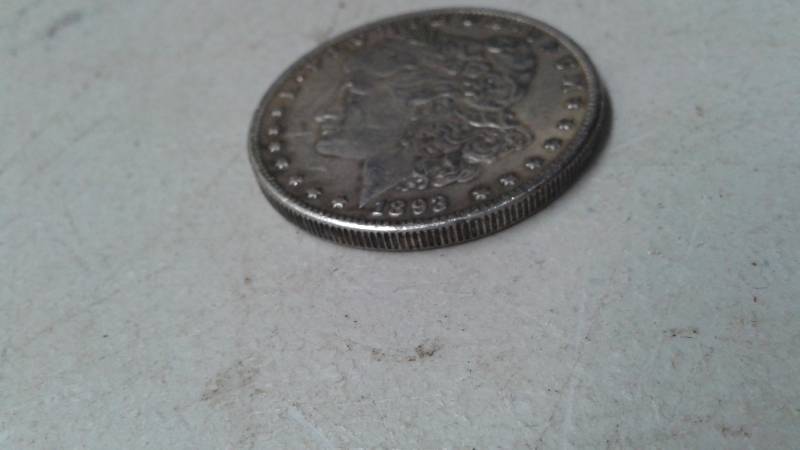 lot 68 image: COPY of a 1893 Morgan Head Dollar, Marked COPY, Silver Clad