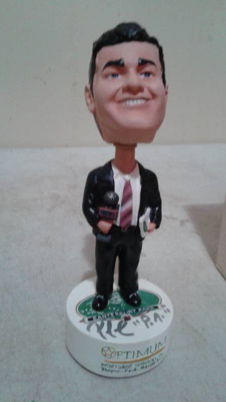 lot 102 image: Paul Allen Signed Bobble Head, Head Loose, Needs New Battery