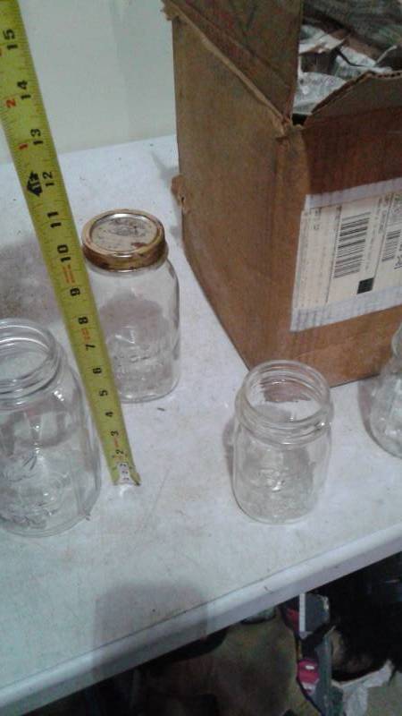 lot 110 image: Lot Of Mason Canning Jars, Some Smaller In Size
