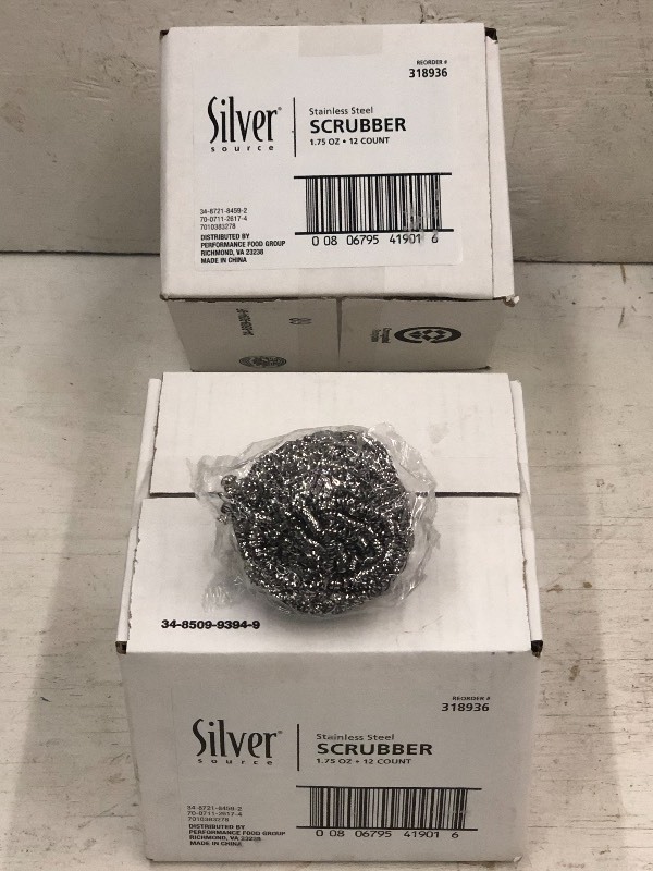 (2) Cases Of Stainless Steel Scrubbers