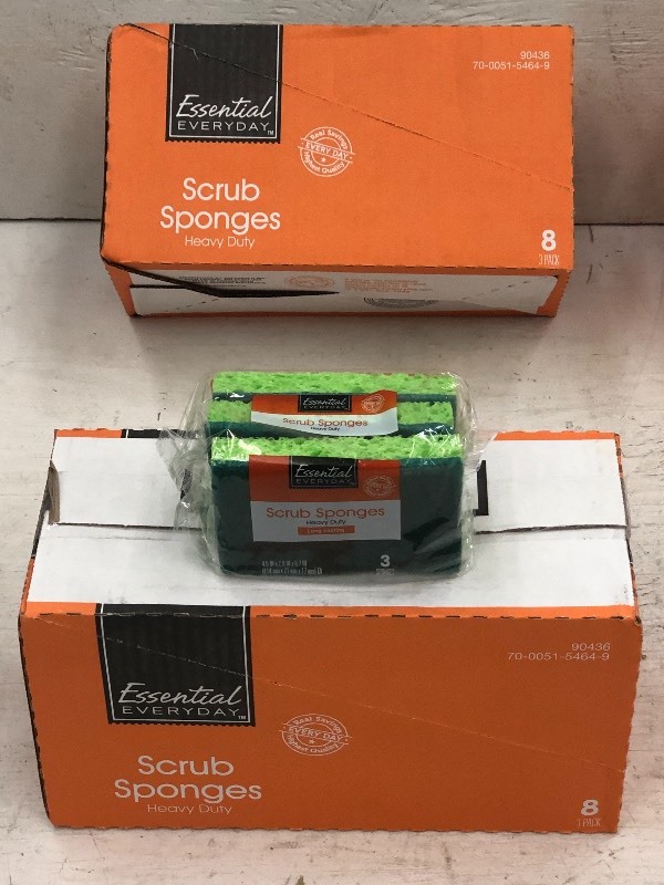 (2) Cases Of Heavy Duty Scrub Sponges