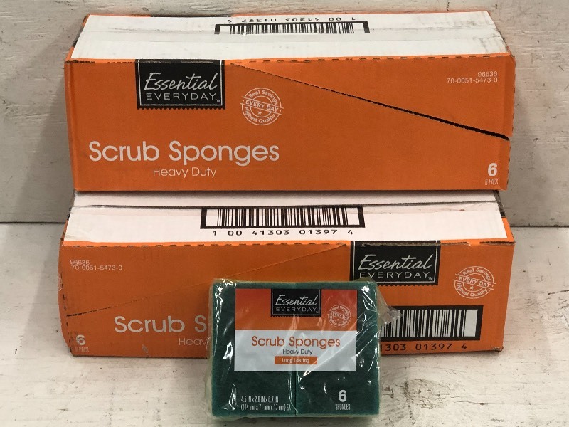 (2) Cases Of Heavy Duty Scrub Sponges