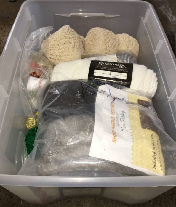 lot 39 image: Bin of Yarn