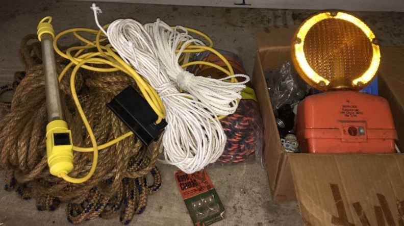 lot 55 image: Electrical Accessories and Rope