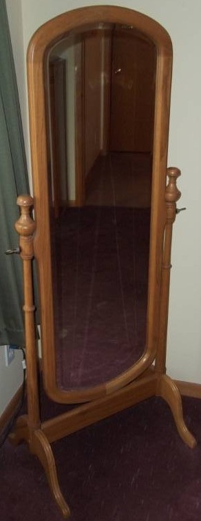 lot 100 image: Floor Standing Mirror
