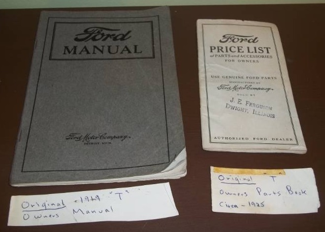 lot 134 image: Vintage Ford Manual and Parts Guide