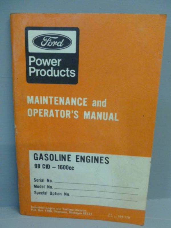 lot 117 image: Vintage Manual