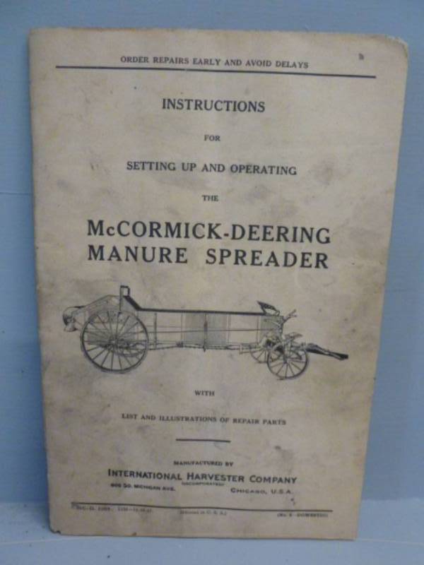 lot 122 image: Antique Manual
