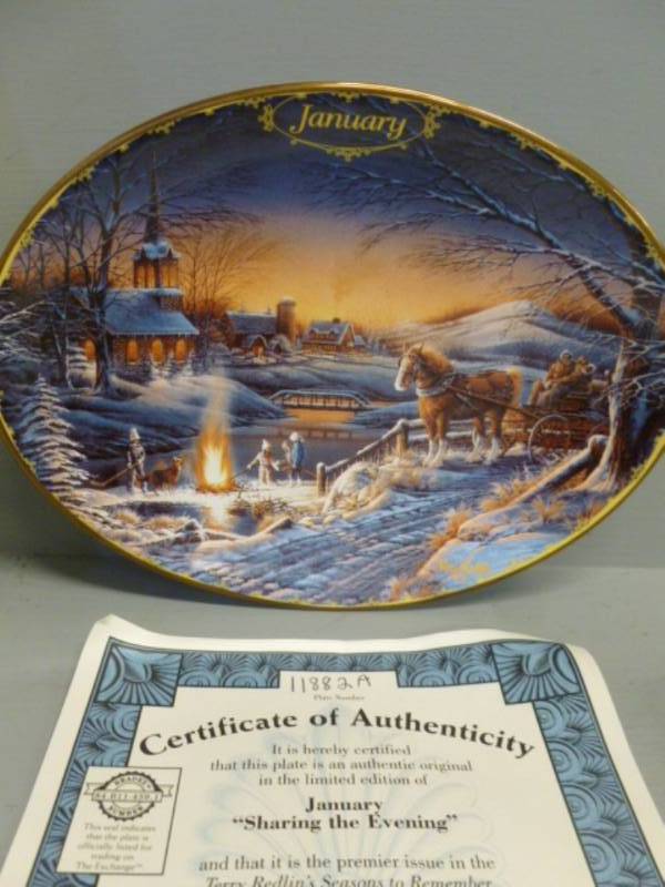 lot 140 image: Terry Redlin Plate Decoration