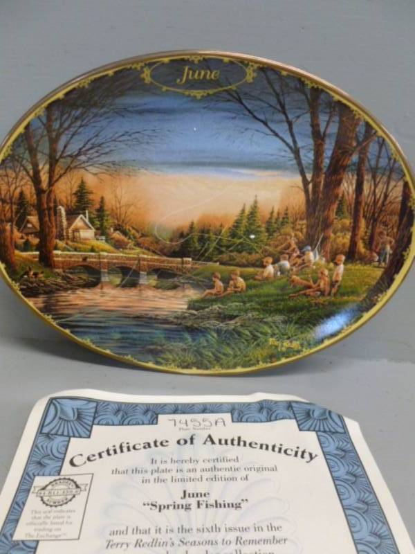 lot 143 image: Terry Redlin Plate Decoration