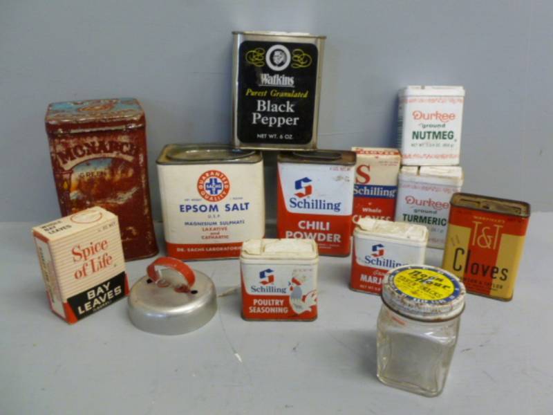 lot 148 image: Vintage Product Containers