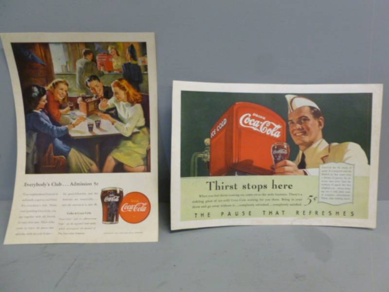 lot 228 image: Vintage Advertisement Pictures