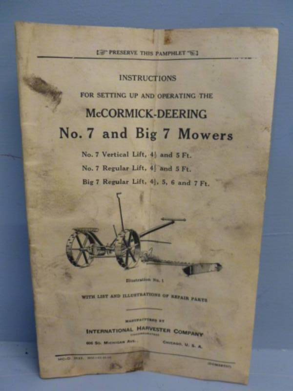 lot 272 image: Vintage Manual